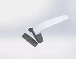 awning window aluminun handle - fecho alavanca