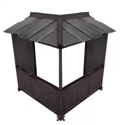 Balcony metais 01 22 Corner for Russia Low-poly 3D model