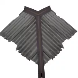 Balcony metais 01 32 Awning clay roof 04 Corner for Russia Low-poly 3D model