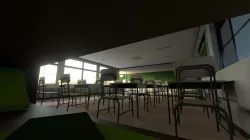 Based - Anime School Room 3D Model - V2 - Source model 3D model