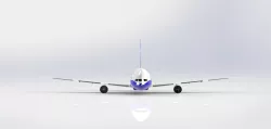 BOEING 787 DREAM LINER ON SOLIDWORKS WITH INTERIOR