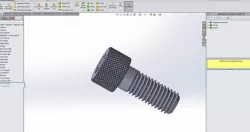 Bolt and knurling