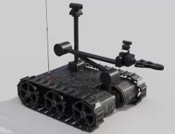 Bomb disposal EOD wheelbarrow robot 3D model