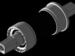 Bottom Bracket MTB and FATBIKE bicycle/ Eje de centro MTB  y FATBIKE bicicleta