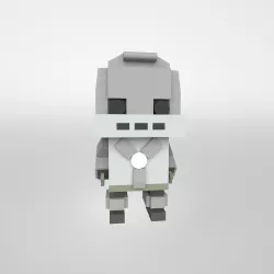 Brick HeadZ 0101 Iron Man Mark 1 Low-poly 3D model