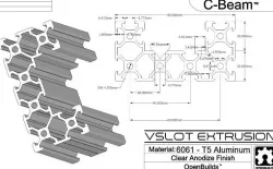 C Beam Linear Rail 400mm Length