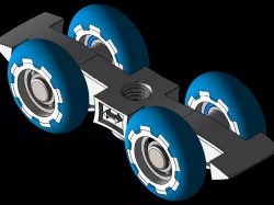 "C" channel rail trolley truck balancer