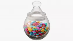 Candies in the jar 3D model