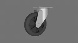 Caster weel 3D model