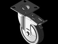 CASTER WHEEL BDPE 100 MM TOTAL LOCK BRAKE INSTITUTIONAL USE