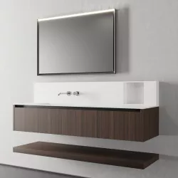 Cerasa NEROLAB SET 3 Vanity unit with drawers Low-poly 3D model