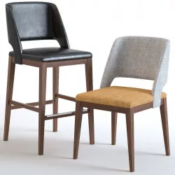 Chair Ottostelle Morgan 3D model
