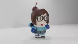 Chibi Mei Overwatch 3D model