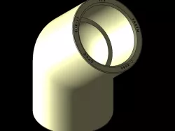 Codo 45 grados 1/2" CPVC NOM