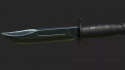 Combat Knife Low-poly 3D model