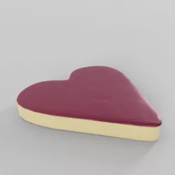 Cream Cheese Sugar Cookie 3D model