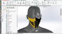 Cubrebocas Solidworks (mask scorpion)