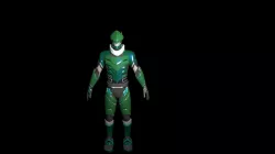 Cyborg Genji armor   Low-poly 3D model
