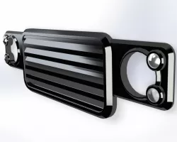 Defender grill and light