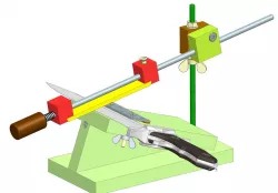 DIY Sharpening system for knives, scissors and chisels