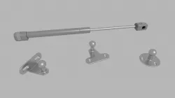 Door gas piston 3D model