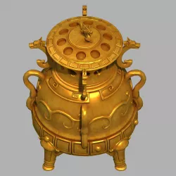 Dynasty Tang Dynasty - Royal Palace Indoor - Incense burner 3D model