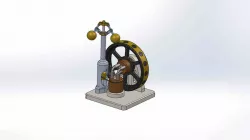 Elbow Steam Engine with Extras
