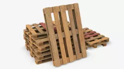 Euro Pallets Assets 01 Low-poly 3D model