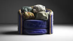 Fabric Sofa 3D model