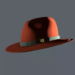 Fedora Hat Package 01 3D model