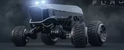 Fury - planetary roamer - sci-fi cyberpunk truck 3D model