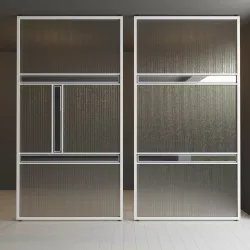 Glass partition door Set 35 Low-poly 3D model