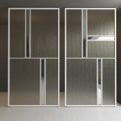 Glass partition door Set 36 Low-poly 3D model
