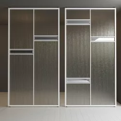 Glass partition door Set 38 Low-poly 3D model