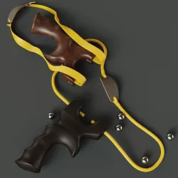  Handmade slingshot 3D model