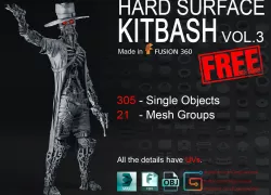 Hard Surface KitBash Volume 3 3D model