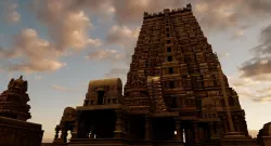 hindu india old temple 3d model 3D model