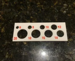 Hole Drawing Template