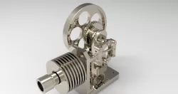 HOT AIR ENGINE WITH RHOMBIC DRIVE Design In solidworks- By MD RASHID