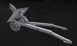 Howitzer Obice da 75  3D model