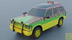  Jurassic Explorer XLT SUV offroad 3D model