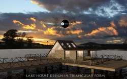 Lake House Low-poly 3D model