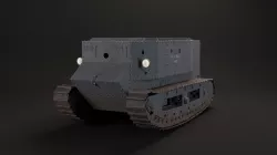 Little Willie WW1 Tank 1915 3D model