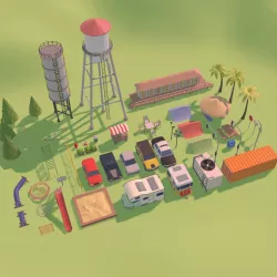 Low Poly Colection Low-poly 3D model