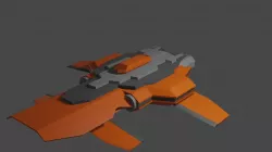 Low-Poly Spaceship Low-poly 3D model