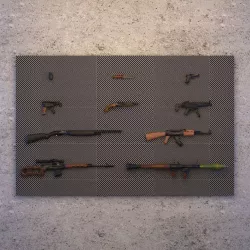 Low-Poly Weapon Collection Low-poly 3D model