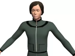 Male character Eely 3D model