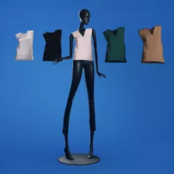 Mannequin 6014 coll 60 blouse 01 3D model