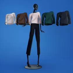 Mannequin 6014 coll 60 blouse 02 3D model
