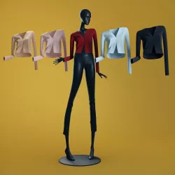 Mannequin 6014 coll 60 jacket 02 3D model